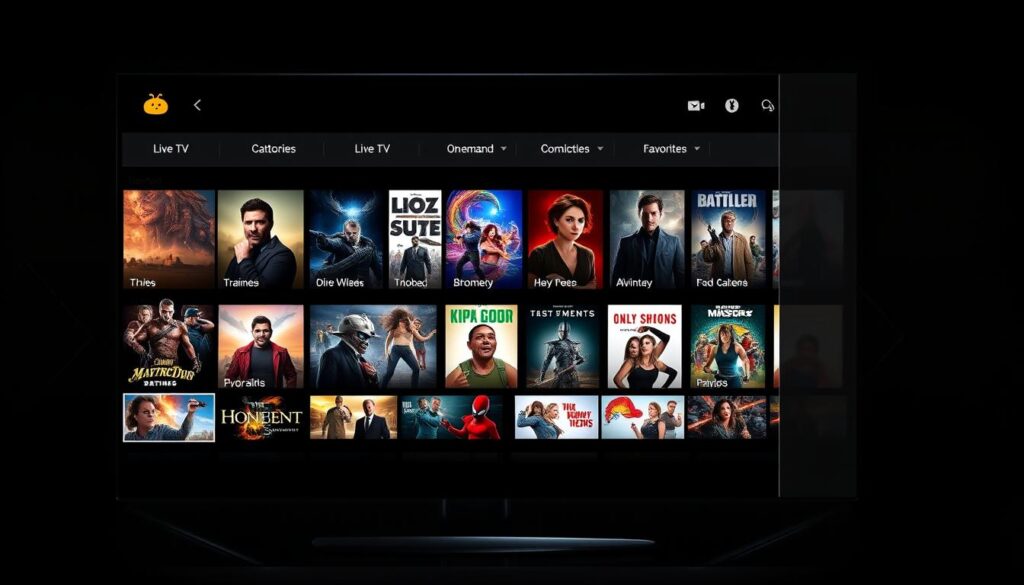IPTV player interface