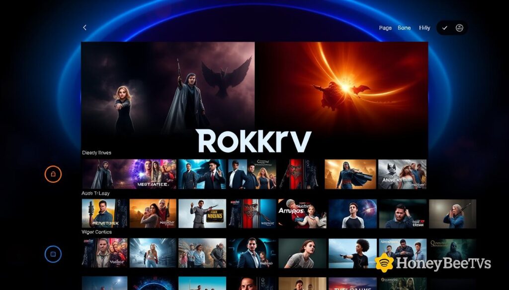 Rokkr IPTV platform interface