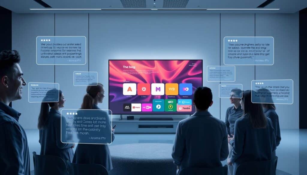 Customer testimonials for Aroma IPTV