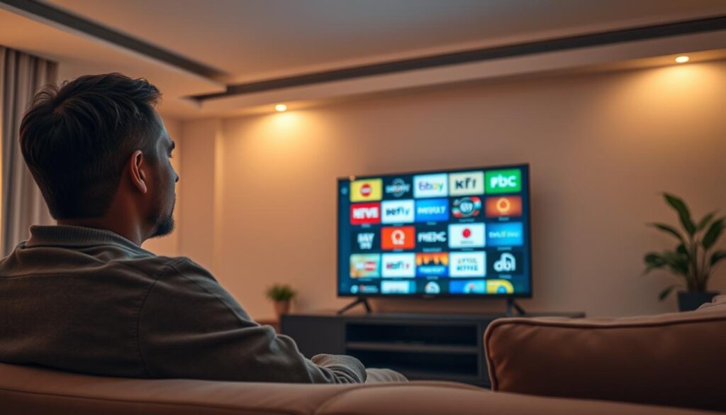 Navigating TV channels